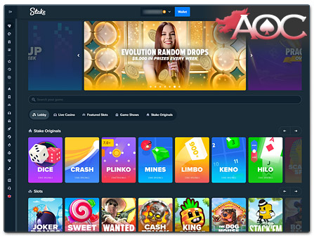 Stake Casino website