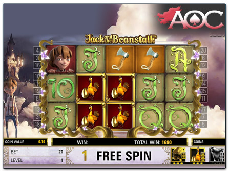 NetEnt Jack and the Beanstalk free spins
