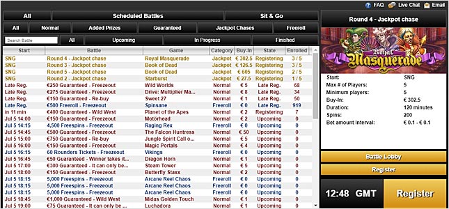 VideoSlots Casino Battle of Slots
