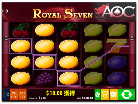 GamomatのRoyal Seven XXLオンラインスロット