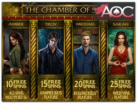 Microgaming Immortal Romance free spins