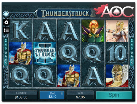 Microgaming Thunderstruck II online slot