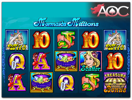 MicrogamingのMermaids Millionsスロット