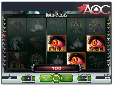 NetEnt Blood Suckers slot win