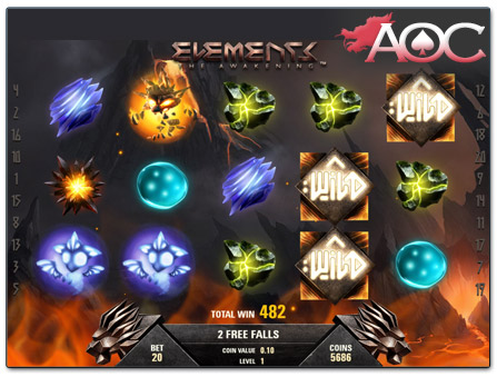 NetEnt Elements online slot free spins