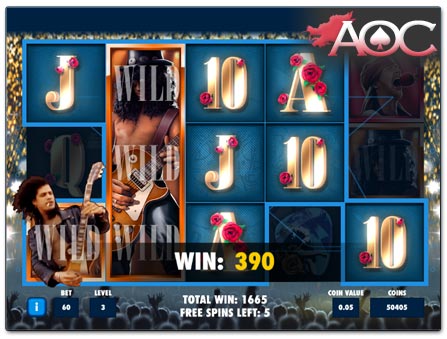 NetEnt Guns N' Roses free spins