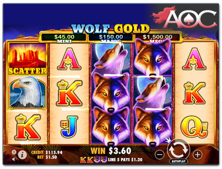 Pragmatic Play Wolf Gold Bitcoin slot