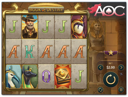 Print Studios Book of Destiny slot at Kosmonaut Casino