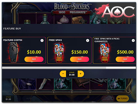 Red Tiger Blood Suckers Megaways buy bonus slot