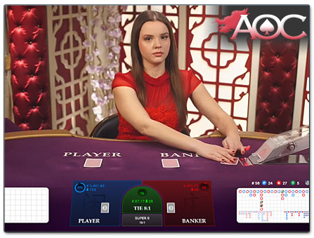 Evolution Gaming Live Baccarat at Kosmonaut Casino